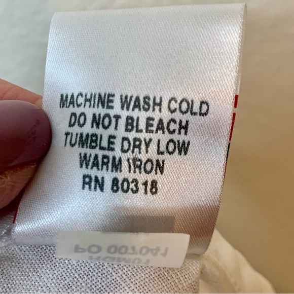 Lucky Brand 100% Linen Flowy Lightweight Skirt Asymmetrical Hem White Size 27 - Picture 9 of 11